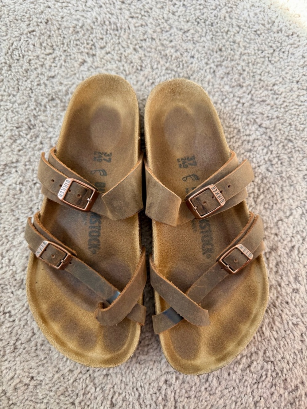 Birkenstock Women's Mayari Oiled Leather Habana Oiled Leather, Regular/Wide